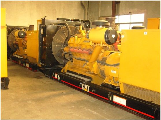 Used CAT 3412C TA diesel engine 520ekw  650kva  50HZ  1500rpm  400V