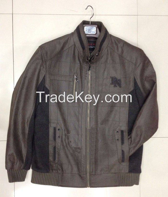 Men's fashion pu jackets(men's coats, men's suit  tops)