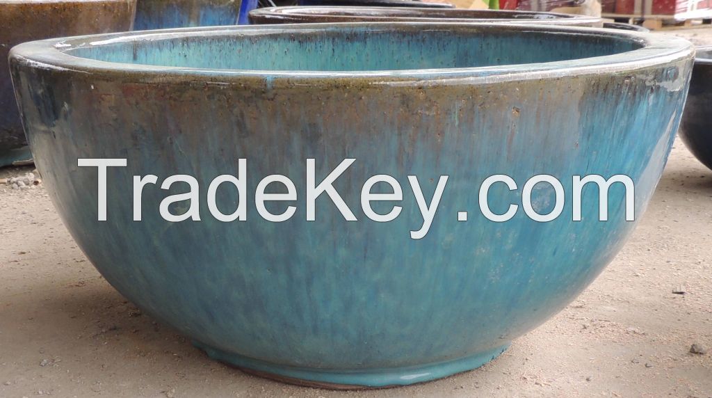 outdoor pottery bowl 