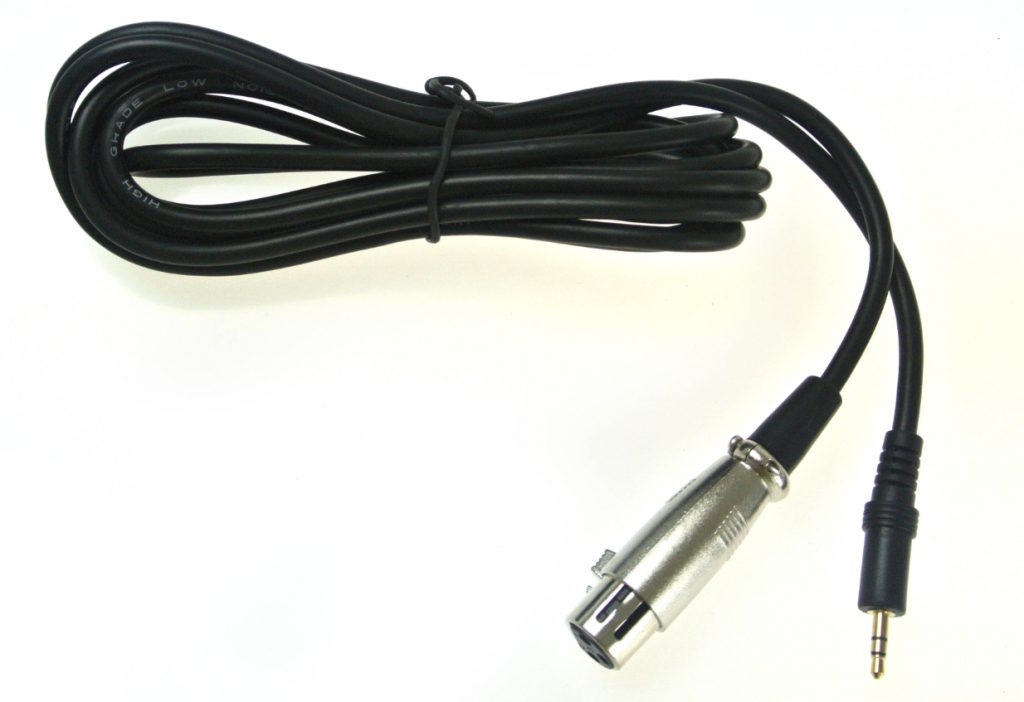 Stereo microphone cable for 3.5mm and 6.5mm available 