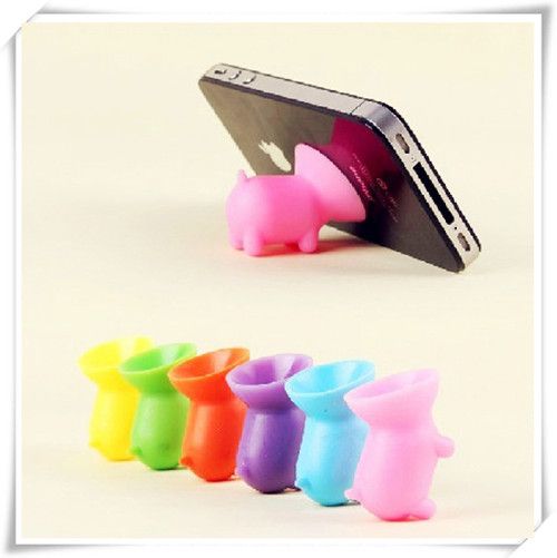 Lovely shaped silicone rubber phone holder