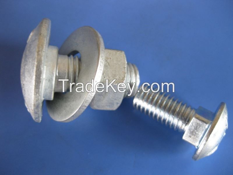 8.8 Grade Gardrail Bolt/Hot Dip Galvanized Highway Bolt