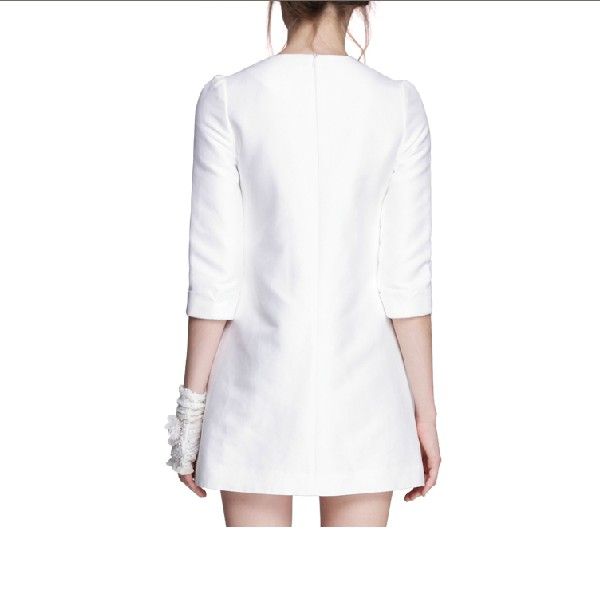 the new fashion comfortable white slim dress 