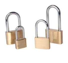 Long Shackle Brass Padlock