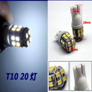 Free Shipping 2x 20 SMD T10 168 194 1206 LED Car White Lamp Lights Bulb