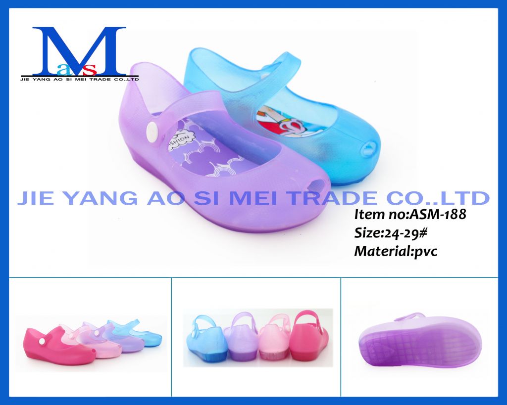 Stylish children's beautiful flat fashion sandals for 2014 ASM-188