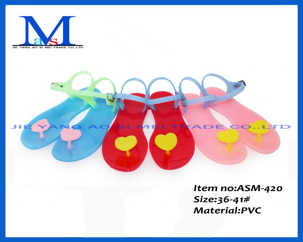 Fashion cheap high quanlity mature lady PVC slippers ASM-420