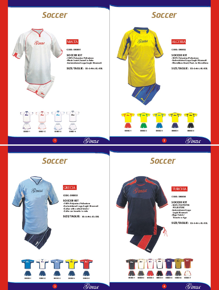 SOCCER SETS TEAM WEARS