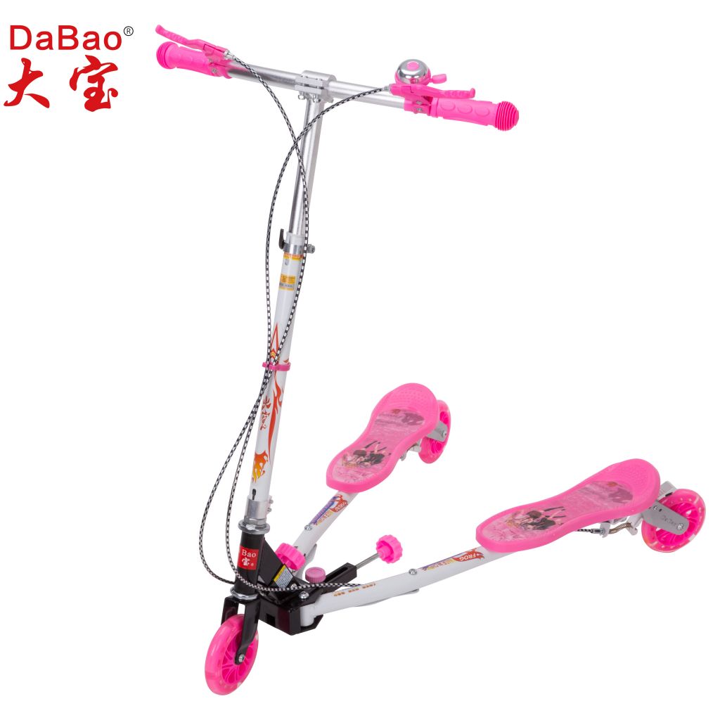 three wheel scooter, frog scooter, scissor scooter, swing scooter, flicker scooter for kids or adults