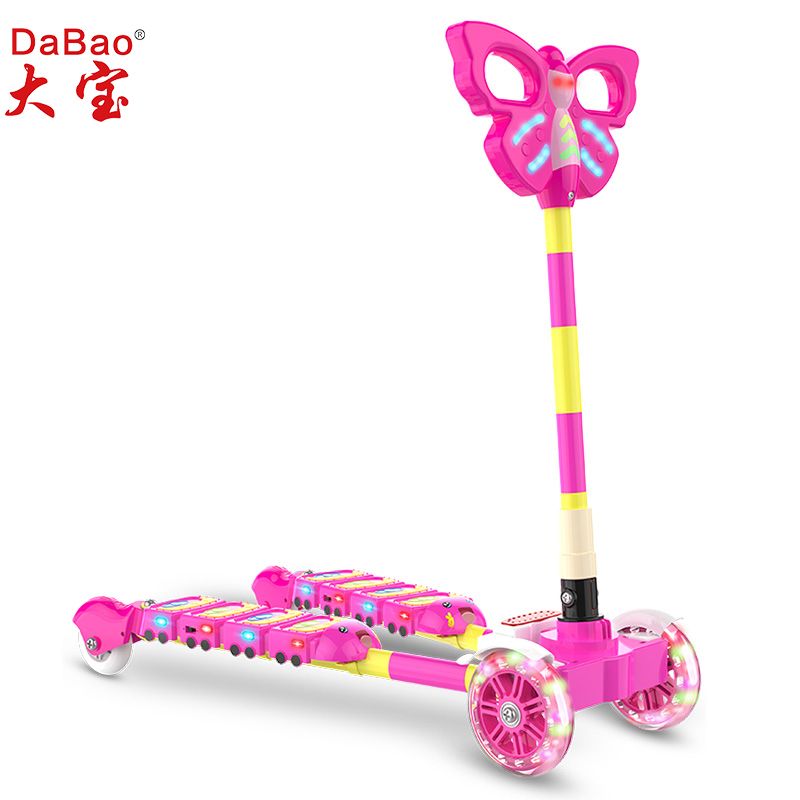 double pedal frog foot scissor kick scooter for kids