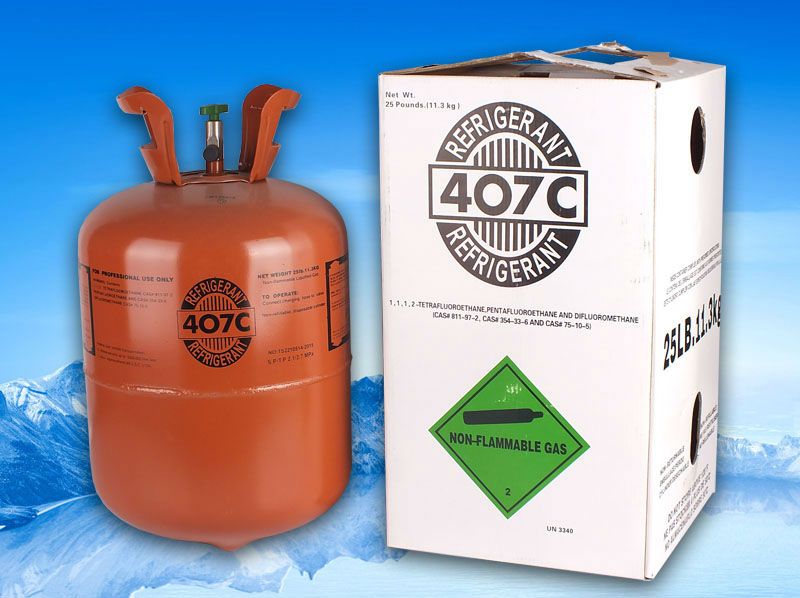 r407 refrigerant 13.6kg cylinder