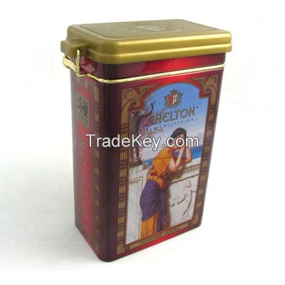 high quality metal tea tin container