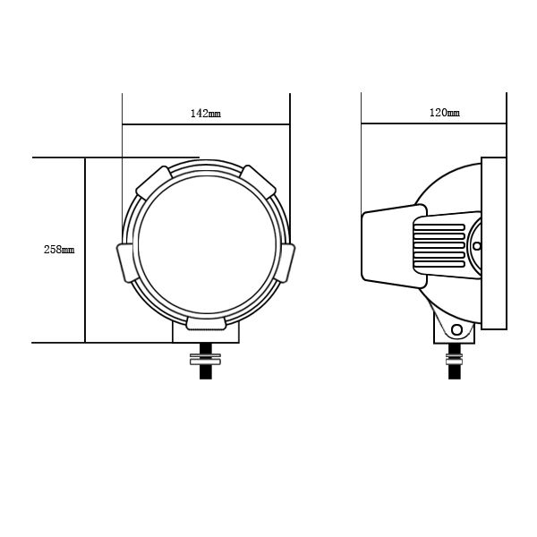 Factory price saving 20% 100w HID off road light 9'' Spot flood 12V 24V xenon hid driving light 35w 55w 75w