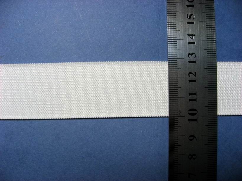 38mm 1.5inch Plain Knitted elastic bands from china manufacturer makes elastic ribbon and rope