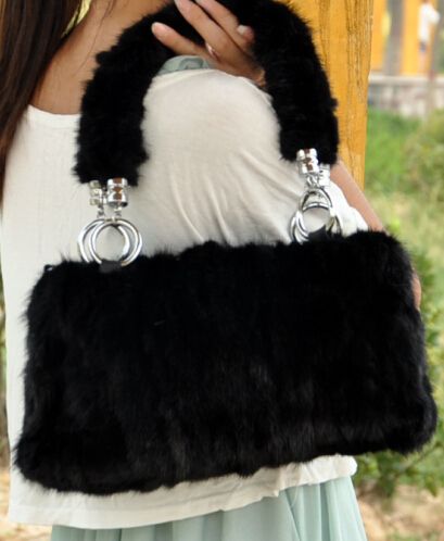 Mink fur bags