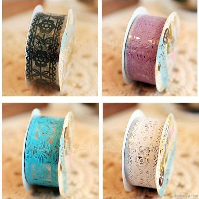 2013 hot sale fabric lace decorative tape for DIY and gift packing