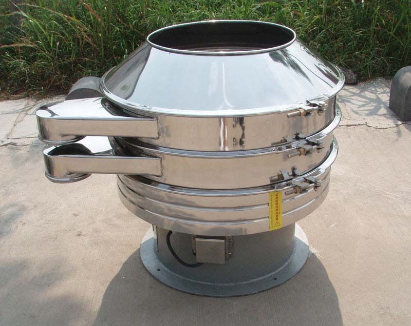 Vibrating sifter for ceramic slurry 