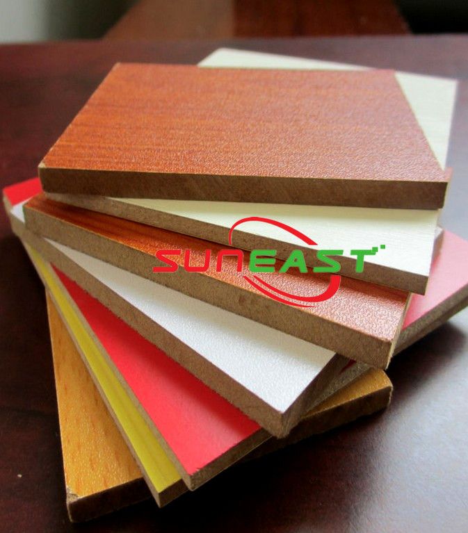 High gloss waterproof MDF price/melamine MDF sheet