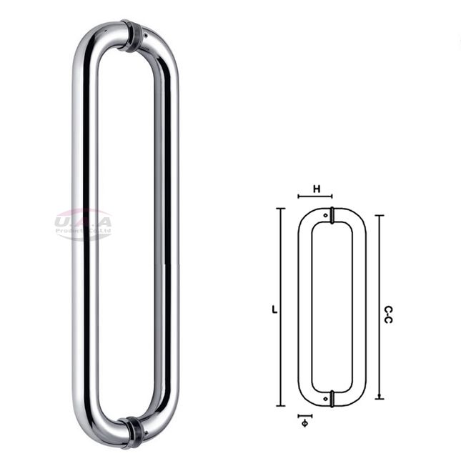 Pull Handle, Glass Door Handle, (U-H01)