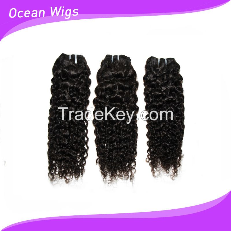 6A Brazilian Virgin Remy Hair Extensions Kinky Coil10"-36" Natural Black Color Dyeable Tangle Free No Shedding  