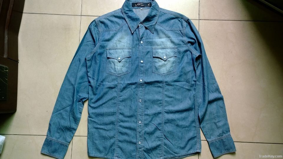 men's denim shirt