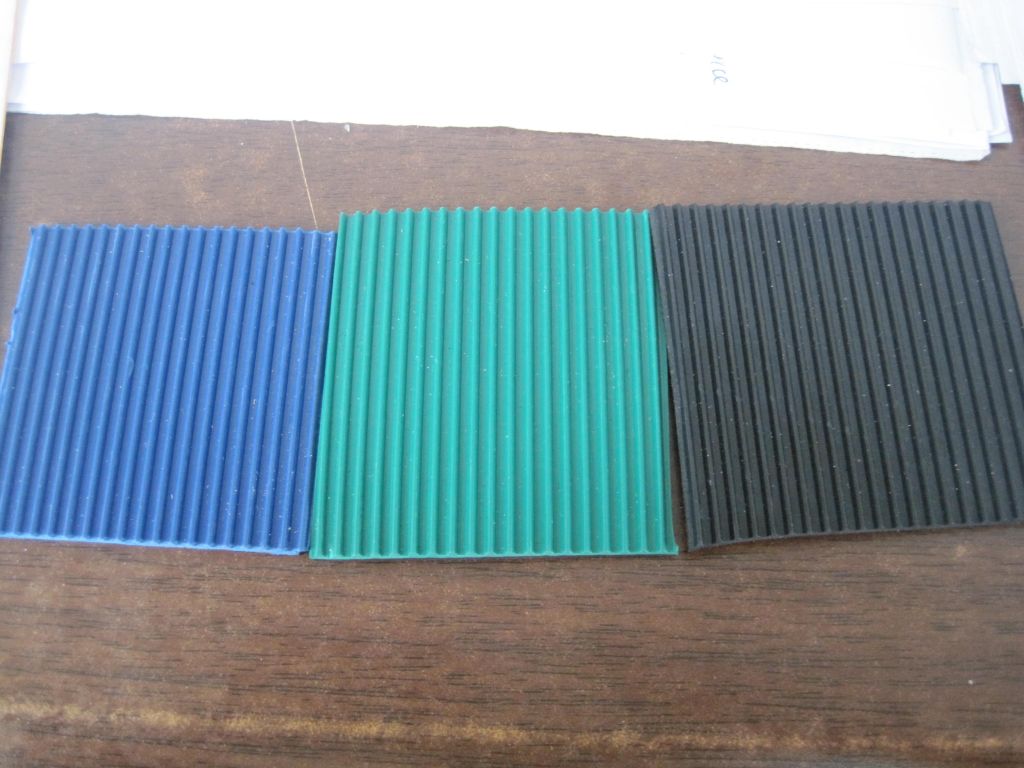 Roud Button Rubber Mat