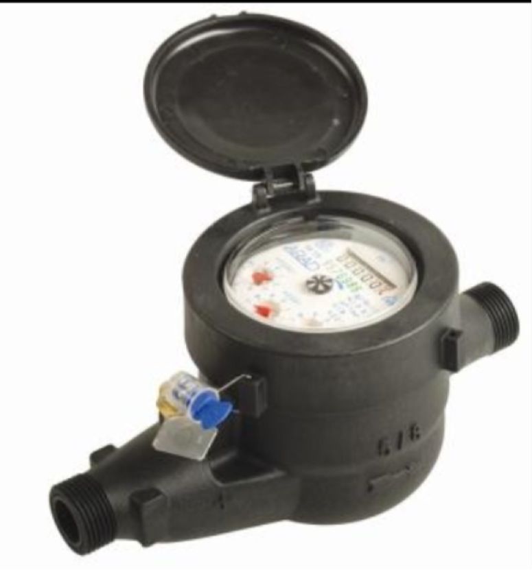 Multy Jet Dry Type Plastic/Brass Water Meter