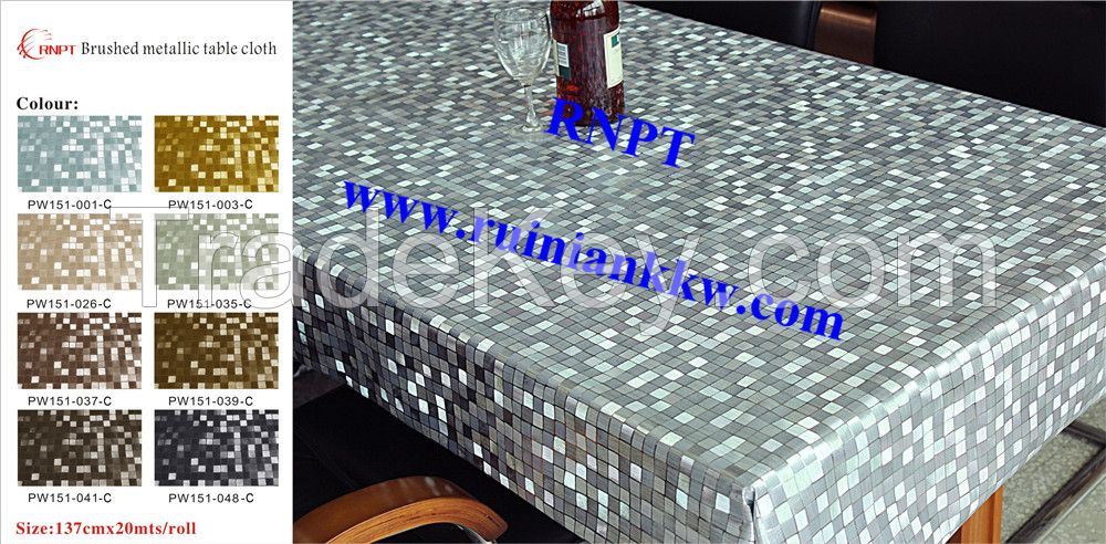 Israel most hot sales table cover RNPT brand PW151-001-C silver color popular in UAE, Saudi Arabia , Jordan, Iran , Turkey , Bahrain, Jordan, Iraq, Afghanistan etc.