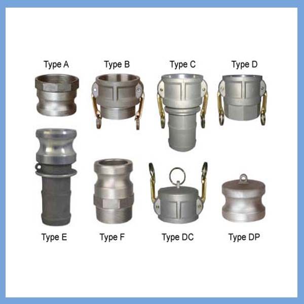 Aluminium camlock coupling hose fittings