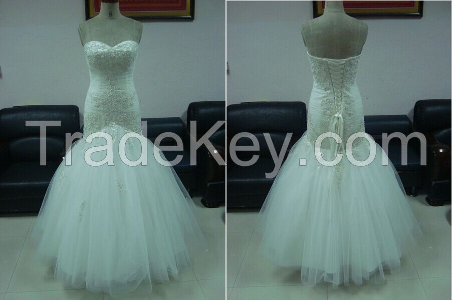 Ankle Length Mermaid Bridal dresses RE13161