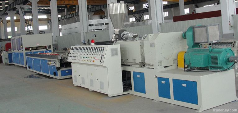 WPC extrusion line Twin screw extruser machine