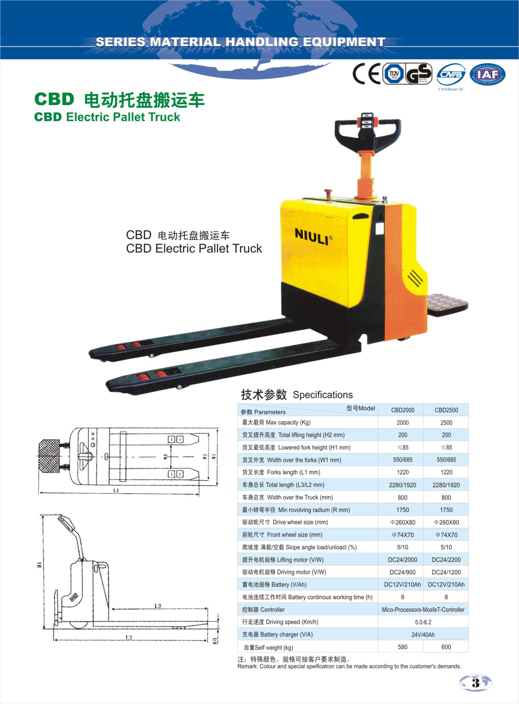 CBD Electric Pallet truck