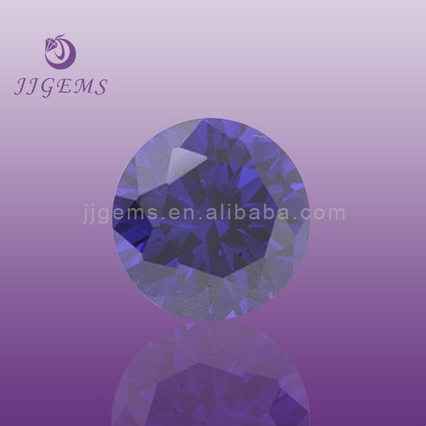 wuzhou blue cubic zirocnia czsynthetic gemstone