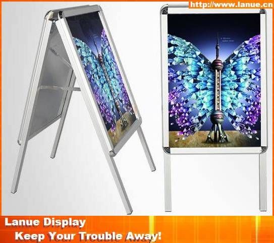 Folding double sided a frame, poster board stand, pavement sign