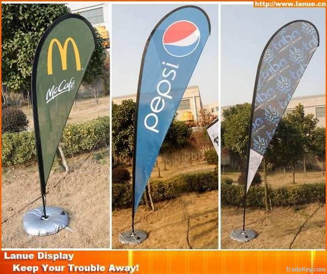 Hot sale promotion feather beach flag banner