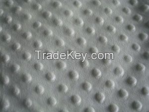 Dot Pattern Super-soft Short Plush Texile Sofa Fabric Polyester