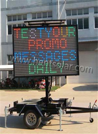 Solar traffic VMS LED Signal trailer