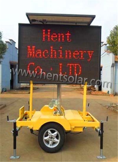 Solar traffic VMS LED Signal trailer