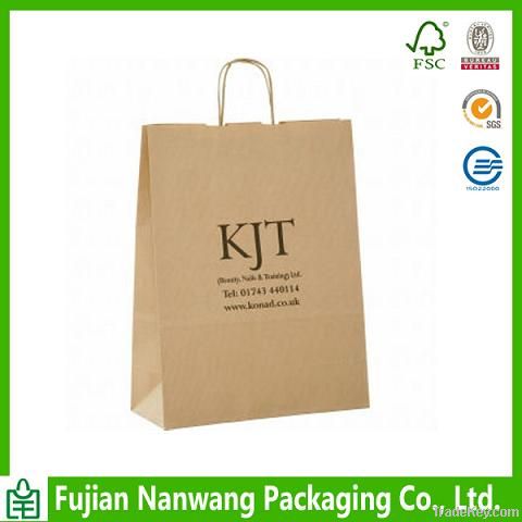 machine made brown kraft paper bag