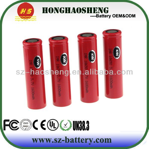 Original AW IMR Battery for E-cigarette 18650 2000mah Rechargeable Li-ion Battery