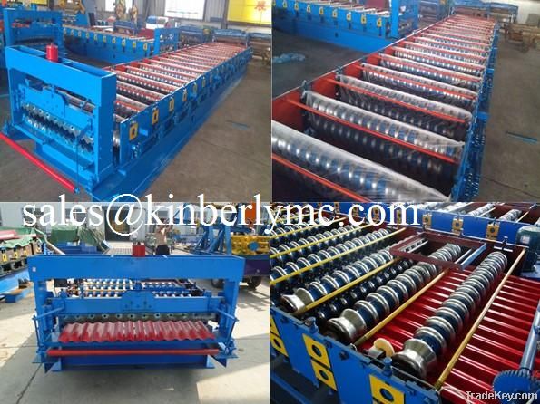 corrugated roof panel roll forming machine