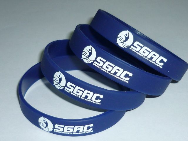 High quality custom text and logo silicone bracelets