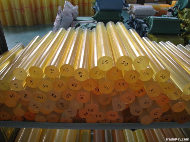 polyurethane rods, pu rods with 100% virgin polyurethane