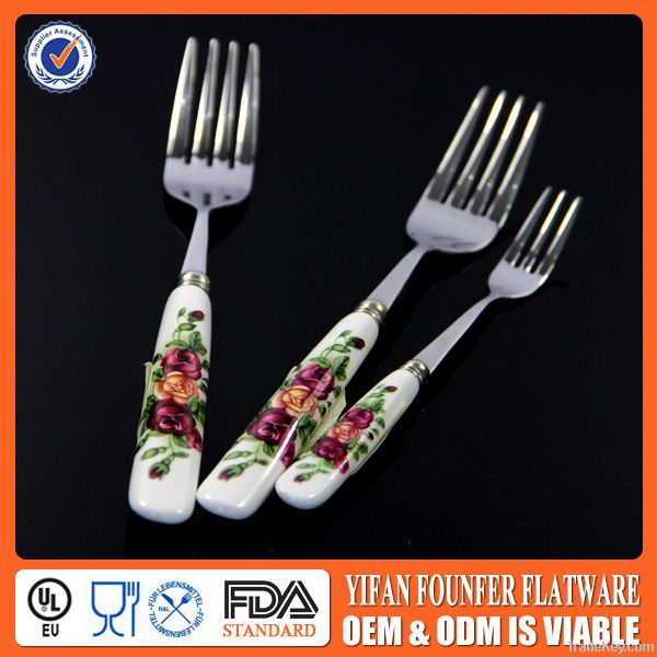 2013 Royal Chinese Ceramic handle tableware set with chopstick