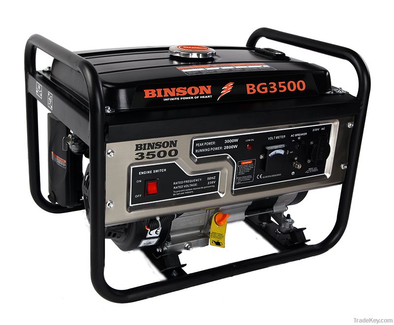 Gasoline Generator, 3.0kVA output, single phase, air-cooled