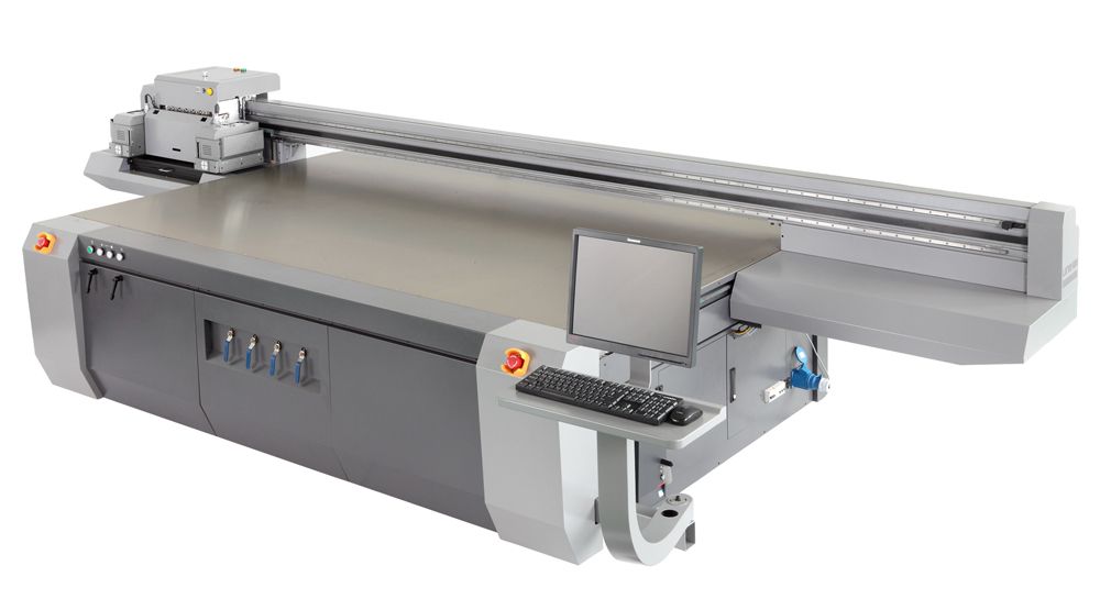 HT2512 FG12 2.5x1.2m UV flatbed printer with RIOCH print heads