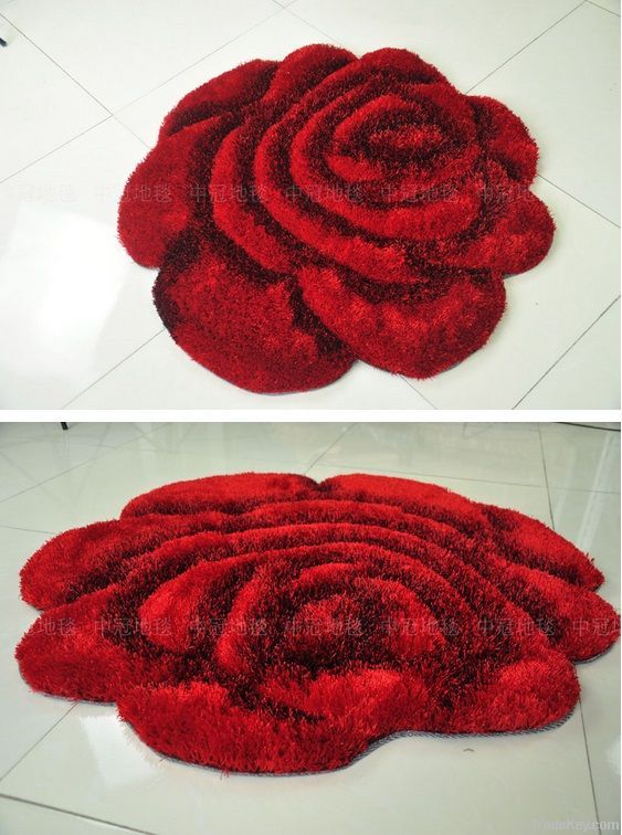 3D Rose Ccrown Carpet