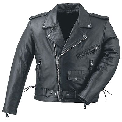 MEN BIKER LEATHER JACKET BLACK MOTORCYCLE STYLE COAT BLACK