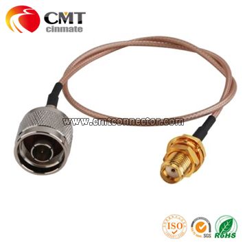 RF Jumper Cable N Male to SMA Female Coaxial Cable RG316