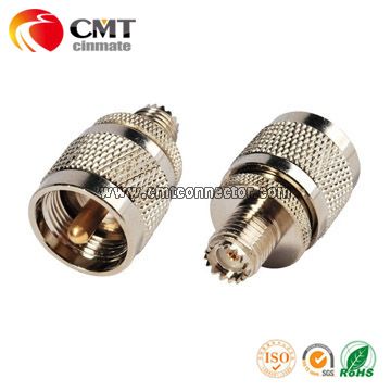 RF Adapter Mini-UHF Female to UHF Male Straight